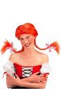 Rode Pippi Langkous Kinder Pruik