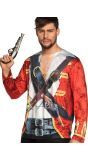 Rode Piraten Shirt Heren