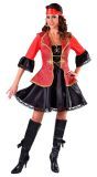 Rode Piratenjurk Dames