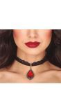 Rode Robijn Choker Halloween