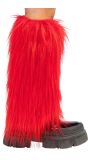 Rode UV Beenwarmers Dames