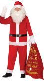 Rode Velours Kerstman Kostuum