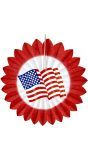 Rode Waaier met Usa Vlag