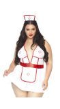 Roleplay Nightshift Nurse Kostuum - Wit & Rood