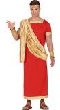 Romeins Kostuum Volwassene Rood/Goud