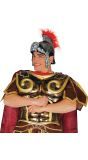 Romeinse Strijder Helm met Rode Pluim