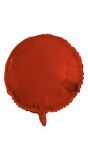 Ronde Folieballon 45cm Metallic Rood
