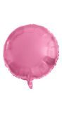 Ronde Folieballon 45cm Roze Metallic