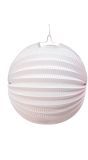 Ronde Lampion Decoratie Wit