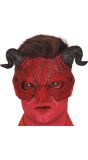 Rood Demonen Half Masker