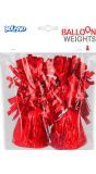 Rood Gekleurde Ballongewichten Folieballon 2-Delig