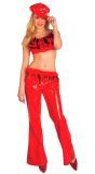 Rood Go Go Girls Kostuum