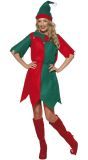 Rood Groen Elf Kostuum Dames