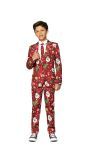 Rood Kerstmis Light-Up Suitmeister Kostuum Jongens