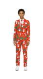 Rood Kerstmis Opposuits Kostuum Tieners