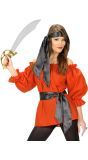 Rood Piratenshirt Dames