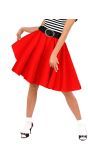 Rood Rock'N Roll Rokje Vrouwen