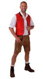 Rood Vest Oktoberfest Heren