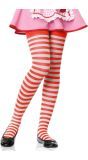 Rood Wit Gestreepte Panty Kind