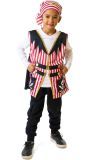 Rood Wit Piratenvest met bandana Jongens Meisjes