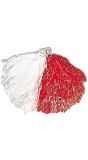Rood Witte Cheerleader Pom Pom
