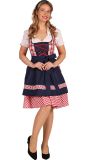 Rood Witte Dirndl Jurk met Schort Dames Oktoberfest