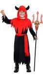 Rood Zwart Duivel Kostuum Kinderen