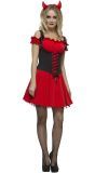 Rood Zwart Duivels Jurkje