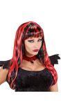 Rood-Zwart Gestreepte Pruik