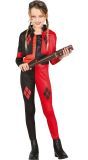Rood Zwart Harley Quinn Kostuum Kind