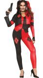 Rood Zwart Harley Quinn Kostuum Vrouw