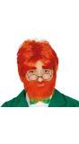 Roodharige Leprechaun Pruik