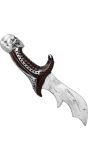 Rood/Zwarte Skull Master Dolk 29cm