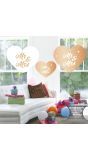 Rose Gouden Bruiloft 5 Harten Hangende Versiering
