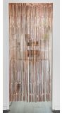 Roségouden Franjegordijn Metallic 200cm