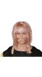 Rossige Viking Pruik en Snor