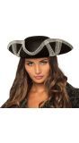 Royal Fortune Piratenhoed Zilver