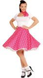Roze 50's Rok met Nekband