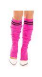 Roze Beenwarmers met Strepen