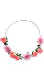 Roze Bloemen Hoofdband