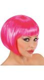 Roze Boblijn Pruik