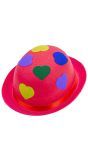 Roze Bolhoed met Hartjes