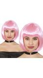 Roze Bubblegum Bob Pruik Dames