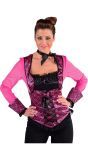 Roze Burlesque Top