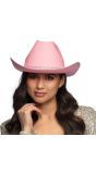 Roze Cowboyhoed met Glitterrand