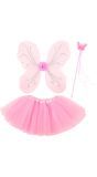 Roze Feeën Vleugels met Tutu en Toverstaf