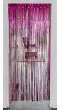 Roze Franjegordijn Metallic 200cm