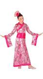 Roze Geisha Prinses Jurk Kind