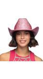 Roze Glitter Cowboyhoed Pailletten