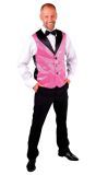 Roze Glitter Gilet met Pailletten